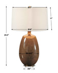 Vinson - Glossy Table Lamp - Brown