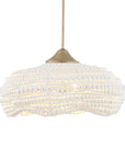 Biddeford - 5 Light Beaded Pendant - White