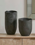 Komorebi - Indoor-Outdoor Vases (Set of 2) - Black