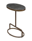 Jessenia - Stone Accent Table - Dark Gray