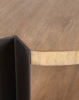 Loana - Industrial Coffee Table - Light Brown