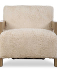 Jackson - Sheepskin Accent Chair - Light Brown