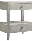 Escape - Bedside Table - Pearl Silver