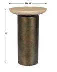 Oslo - Outdoor Accent Table - Brass