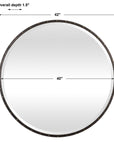 Benedo - Round Mirror - Black