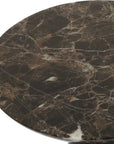 Hastings - Marble Accent Table - Dark Brown