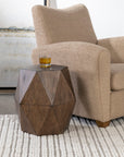 Volker - Honey Geometric Accent Table