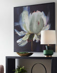 Peony - Framed Floral Art - Black