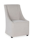 Warwick - Upholstered Rolling Dining Chair