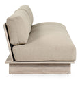 Livia - Teak Outdoor Sofa - Taupe