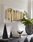 Lev - Metal Wall Decor - White & Gold