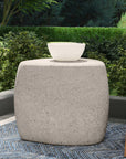 Britney - Outdoor End Table - Light Gray