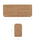 Hudson - 6 Drawer Dresser - Natural