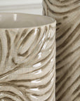 Timber - Swirl Vases (Set of 2) - Earth Tone