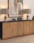 Kelvin - 5 Door Wood Media Console - Light Brown