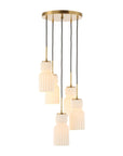 Vanier - 5 Light Cluster Pendant - Gold