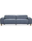 Alea - Leather Power Recliner Sofa - Blue