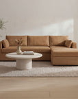 Burrow - Sleeper Sectional With Right Storage Chaise - Ginger