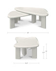 Sophie - Outdoor Nesting Table Set - Cream Lacquer / Beige