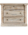 Adelaide - 3 Drawer Nightstand - Natural White Wash