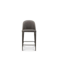 Burton - Counter Stool Vegan Leather - Gray / Blue