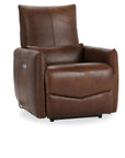 Thaya - Leather Power Recliner - Antique Brown