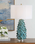 Mina - Table Lamp - Teal Blue
