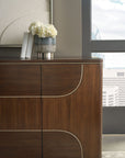 Melange - Contours Credenza - Dark Brown