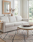 Tylan - Round Marble Coffee Table - Brass / White