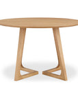 Godenza - Round Dining Table - Light Brown