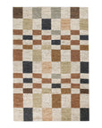 Soumak - 2' x 3' Jute Check Area Rug - Check Natural Multi