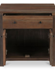 Gene - Charging Nightstand - Dark Brown