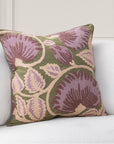 Folly - 22" x 22" Pillow - Olive Green / Multi