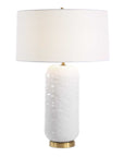 Iona - White Glaze Table Lamp - White