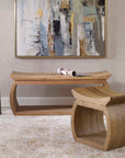 Connor - Elm Accent Stool - Light Brown