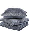 Bari - Velvet Queen Quilt - Sea Fog
