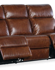MS - Harlan Zero Gravity Power Sofa With Power Headrest - Dark Brown