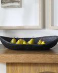 Ember - Weave Indoor-Outdoor Oblong Bowl - Black