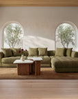 Davie - Slipper Chair - Olive Green