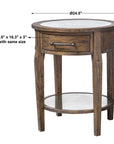 Raelynn - Wood Lamp Table - Light Brown