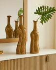 Sienna Flow - Indoor-Outdoor Bottle Vases (Set of 2) - Brown