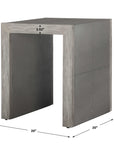 Aerina - Modern End Table - Gray
