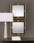 Allick - Square Mirrors (Set of 2) - Gold