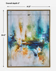 Excursion - Framed Abstract Art - Blue