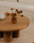 Treccia - Round Coffee Table - Oak