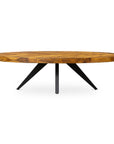 Parq - Oval Coffee Table - Brown