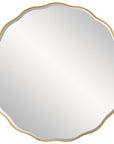 Aneta - Large Round Mirror - Gold