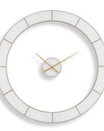 Ivory Halo - Minimalist Wall Clock - Gold / White