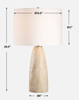Maury - Travertine Table Lamp - Beige