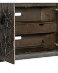 Melange - Florence 4-Door Credenza - Dark Gray